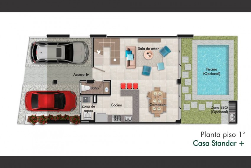 reserva altavista web - planta primer piso casa standar+